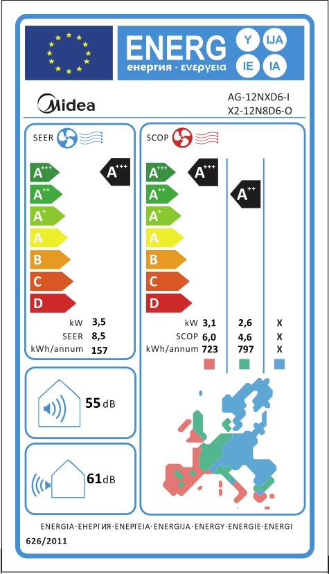 MIDEA-AG-12NXD6-I-energy-label